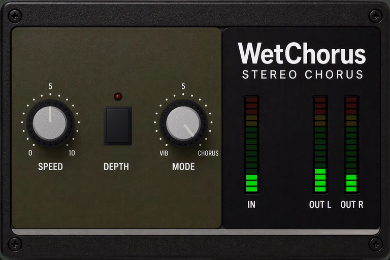 WetChorus: Free Stereo Chorus and Vibrato by WET VST